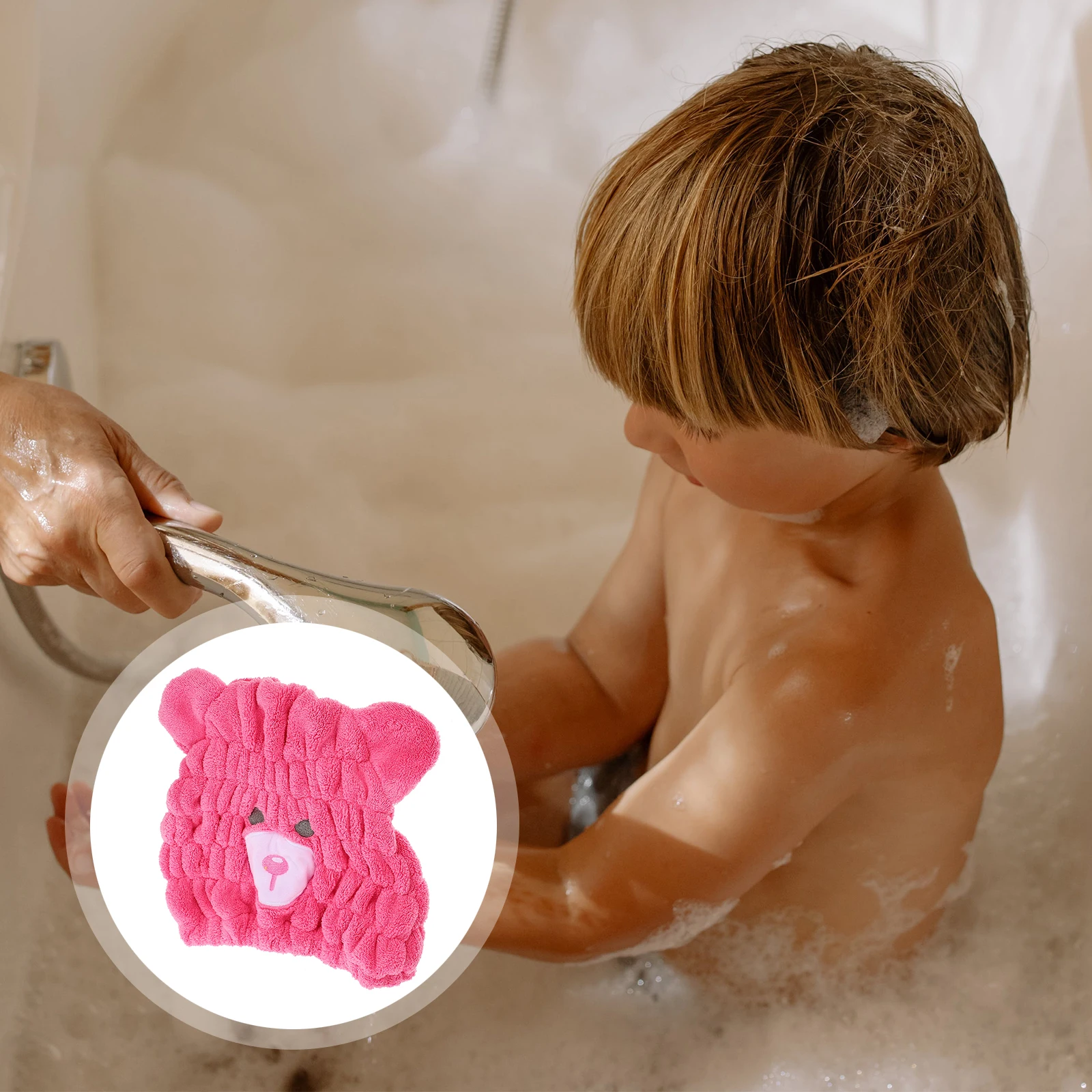 Coral Fleece Hair Drying Towel Wrap for Kids Absorbent and Cute Bear Design Quick Drying Cap for Home and Travel
Coral Fleece Hair Drying Towel Wrap for Kids Absorbent and Cute Bear Design Quick Drying Cap for Home and Travel