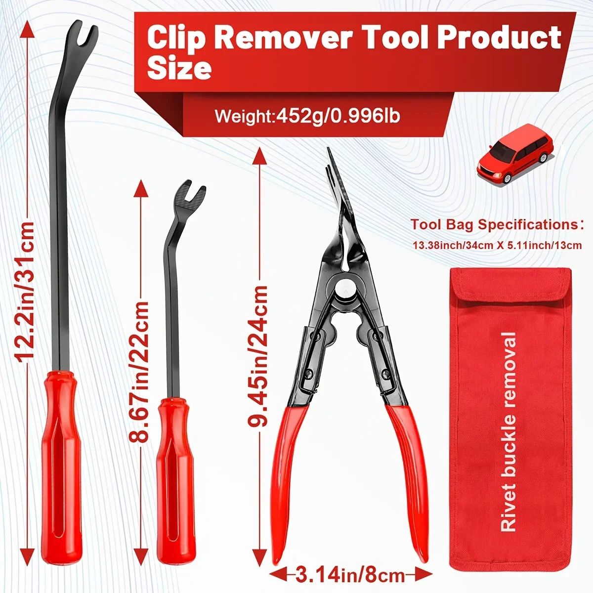 NEW Car Clip Pliers Set Fastener Removal Tool, Auto Trim Removal Tool Kit Pry Tool Set Car Door Panel Dashboard Repair Kit
NEW Car Clip Pliers Set Fastener Removal Tool, Auto Trim Removal Tool Kit Pry Tool Set Car Door Panel Dashboard Repair Kit