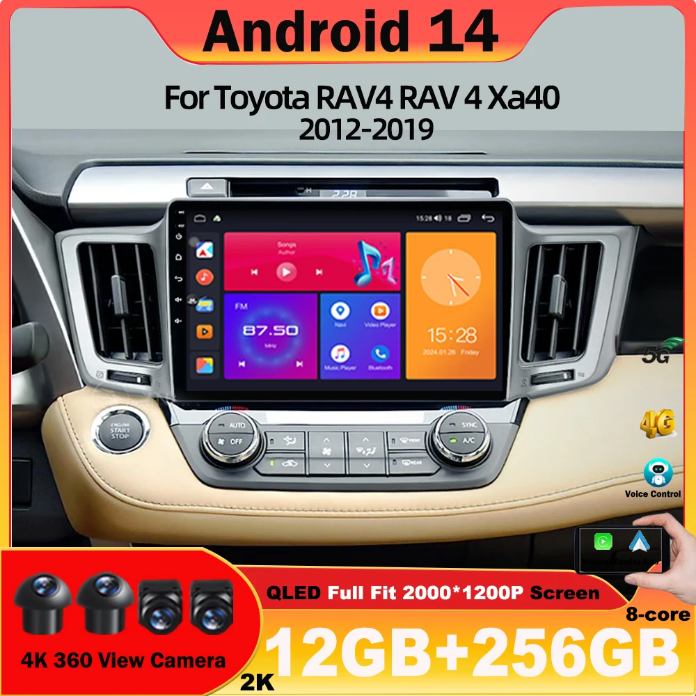 Android 14 Carplay Auto For Toyota RAV4 RAV 4 Xa40 2012 2013 2014 2015 2016 2017 2018 2019 Car Radio Multimedia Video Player 5G
Android 14 Carplay Auto For Toyota RAV4 RAV 4 Xa40 2012 2013 2014 2015 2016 2017 2018 2019 Car Radio Multimedia Video Player 5G