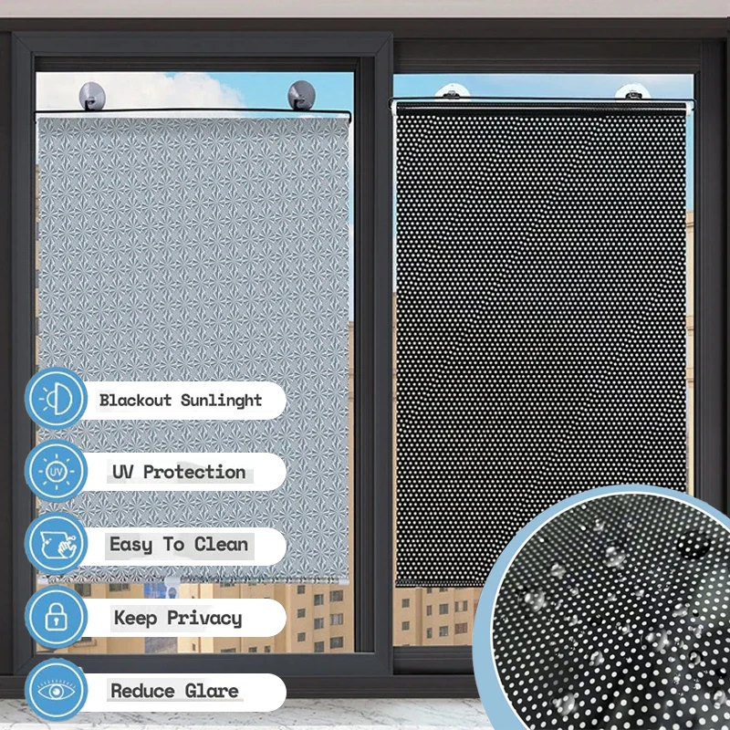 Roller Blinds Suction Cup Sunshade Blackout Curtain Car Bedroom Kitchen Office Window Sunshading Curtain persianas para ventanas
Roller Blinds Suction Cup Sunshade Blackout Curtain Car Bedroom Kitchen Office Window Sunshading Curtain persianas para ventanas