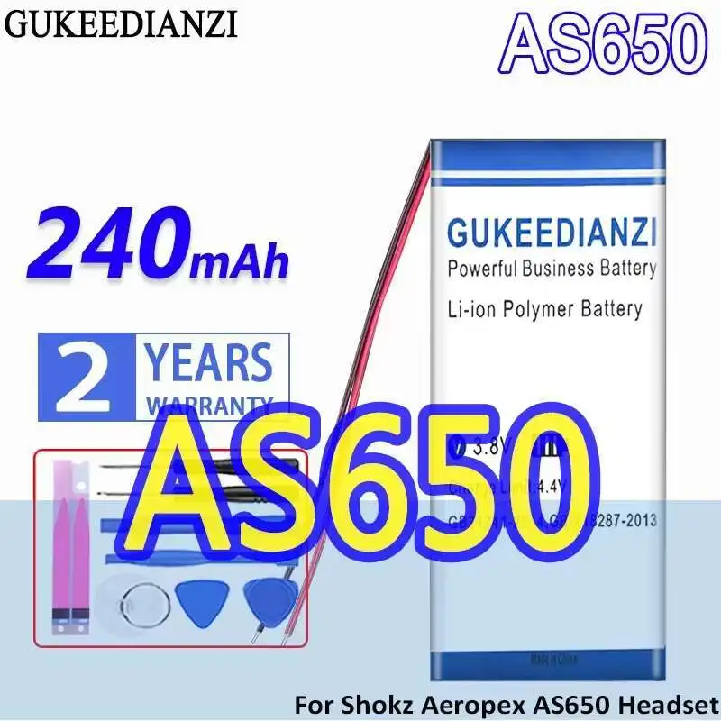 240mAh Wireless Headphones Battery For Shokz Aeropex AS650 Headset Environmentally Friendly High Performance
240mAh Wireless Headphones Battery For Shokz Aeropex AS650 Headset Environmentally Friendly High Performance