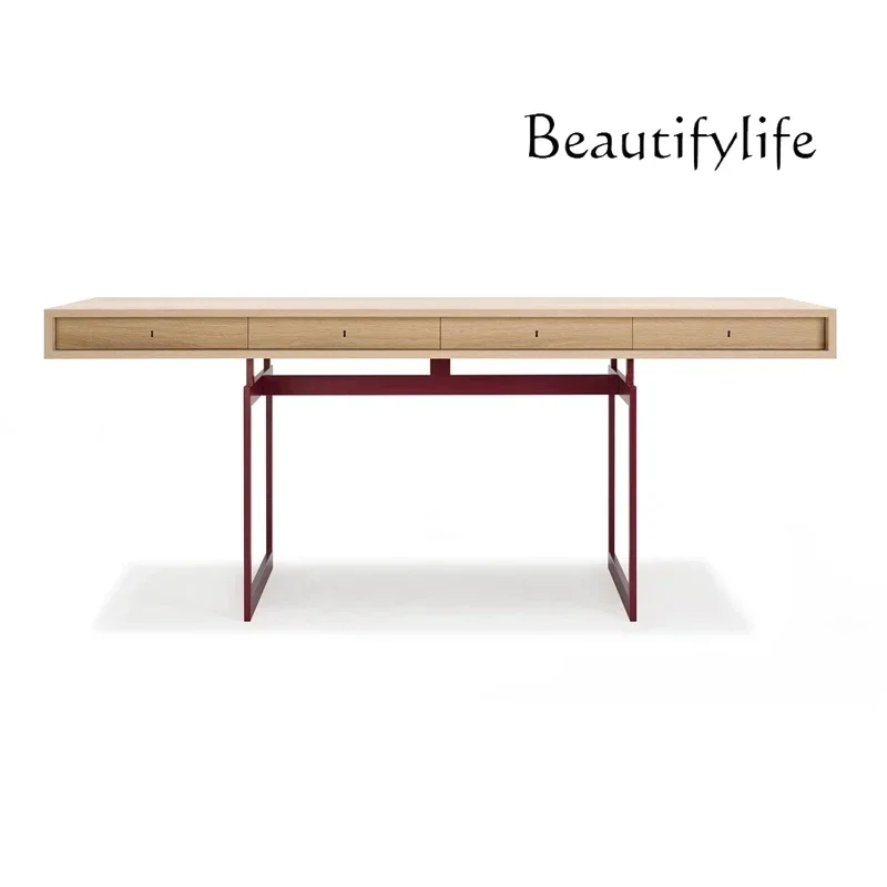 Medieval simple style desk household Italian light luxury office minimalist bedroom Nordic solid wood computer deskpara casa e d
Medieval simple style desk household Italian light luxury office minimalist bedroom Nordic solid wood computer deskpara casa e d