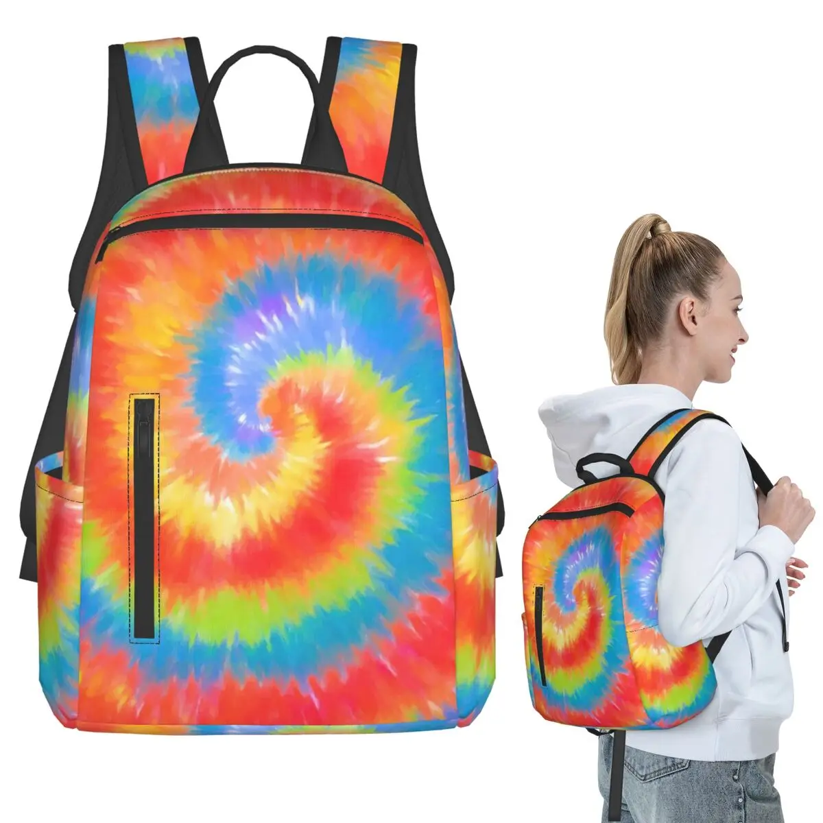 Colorful Gradient Tie Dye Swirl Backpack Student BookBag Kids School Bag Laptop Shoulder Bags Men Women
Colorful Gradient Tie Dye Swirl Backpack Student BookBag Kids School Bag Laptop Shoulder Bags Men Women