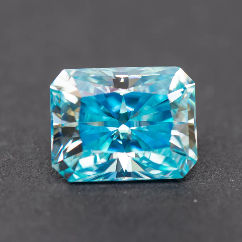 Moissanite Radiant Cut Aquamarine Color Lab Grown Diamond for Diy Advanced Jewelry Making Materials with GRA Certificate
Moissanite Radiant Cut Aquamarine Color Lab Grown Diamond for Diy Advanced Jewelry Making Materials with GRA Certificate