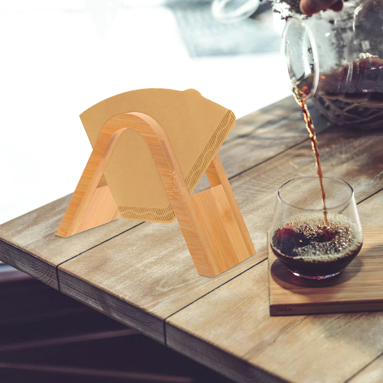 Coffee Filter Holder Wooden Storage Rack for Filters Stand Portable Organizer Coffee Bar Accessories Capsule Stand
Coffee Filter Holder Wooden Storage Rack for Filters Stand Portable Organizer Coffee Bar Accessories Capsule Stand