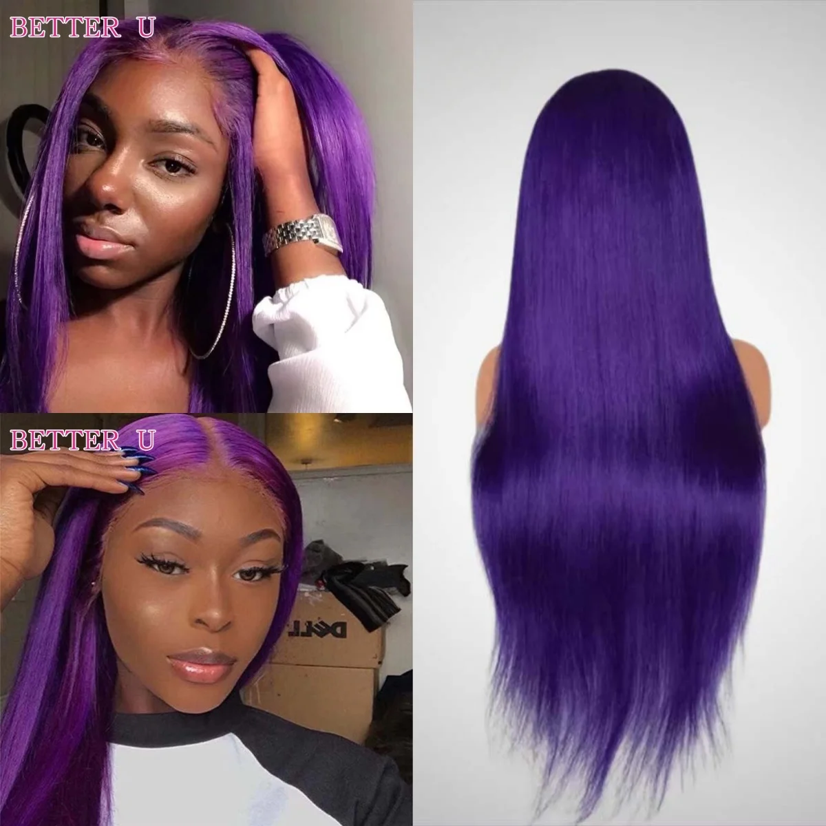 Purple Bone Straight 13X6 Transparent Lace Front Human Hair Wigs For Women Brazilian PrePlucked 13x4 Lace Front Wig Human Hair
Purple Bone Straight 13X6 Transparent Lace Front Human Hair Wigs For Women Brazilian PrePlucked 13x4 Lace Front Wig Human Hair