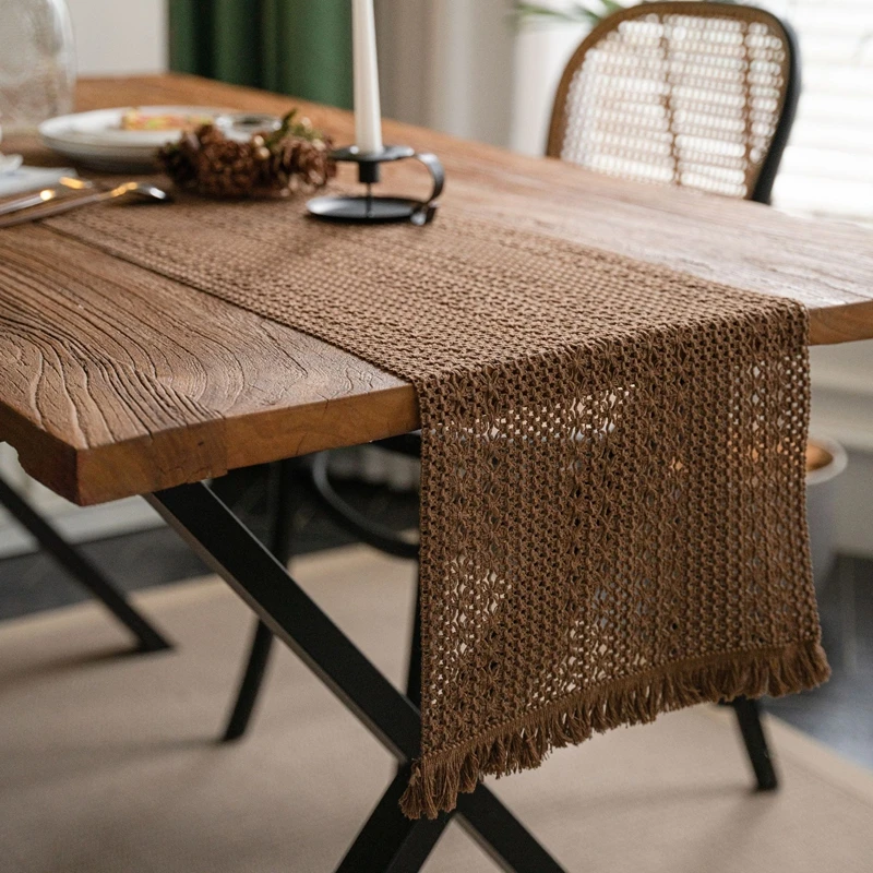 Khaki Solid Color Woven Cotton Linen Table Flag Country Style Fringe Crochet Tablecloth Farmhouse Restaurant Table Decoration
Khaki Solid Color Woven Cotton Linen Table Flag Country Style Fringe Crochet Tablecloth Farmhouse Restaurant Table Decoration