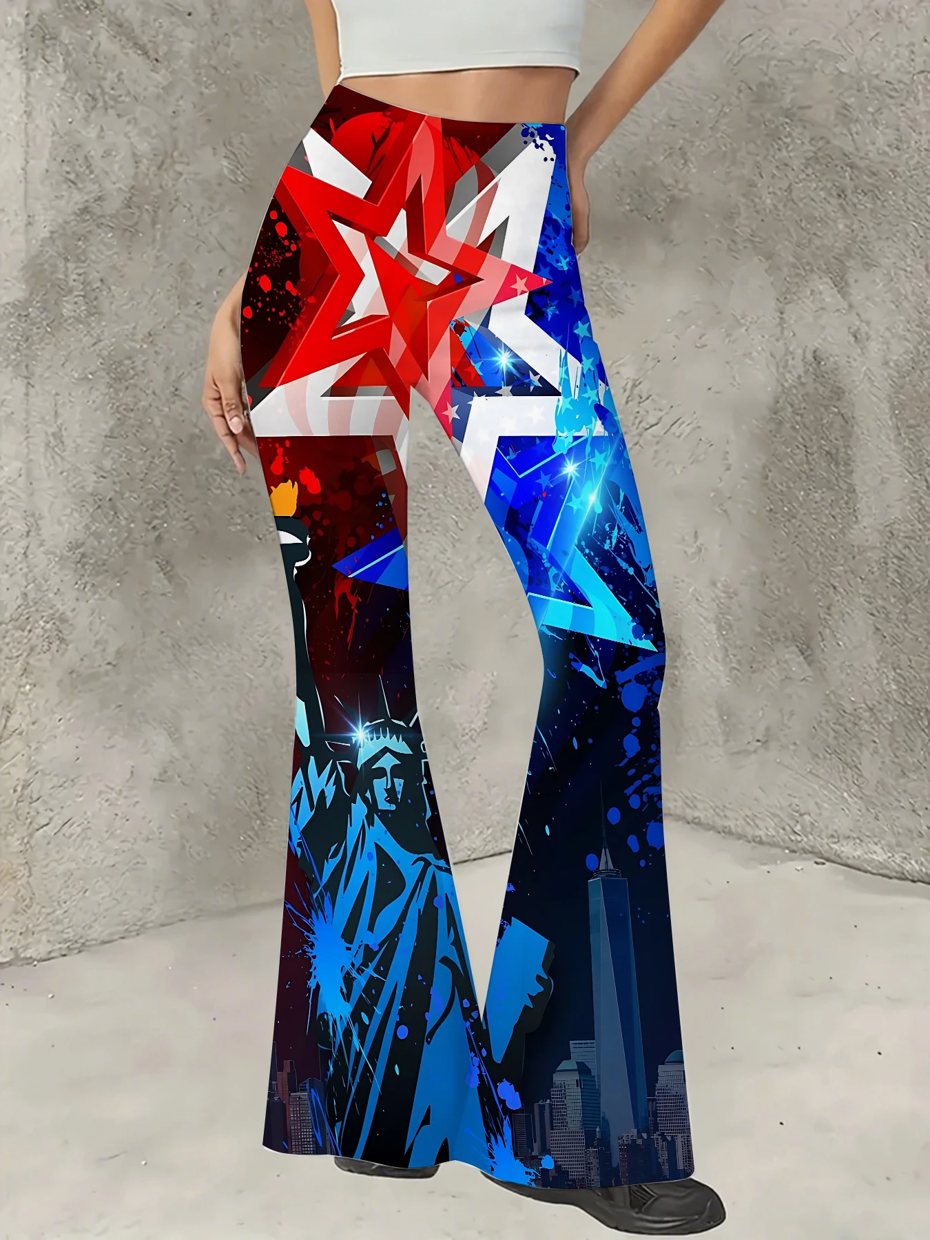 Women's All-Over Print Flared Leggings Stretchy High Waist Bell Bottom Pants
Women's All-Over Print Flared Leggings Stretchy High Waist Bell Bottom Pants