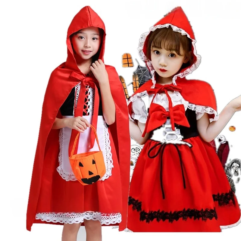 Princess Red Hat Performance Costume for Girls Halloween Stage Play Performance Clothes Children's Fairy Tale Princess Skirt
Princess Red Hat Performance Costume for Girls Halloween Stage Play Performance Clothes Children's Fairy Tale Princess Skirt