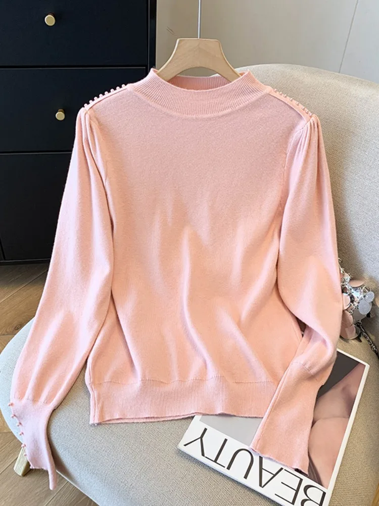 Розовый фонарь-фонарь Све, мягкий вязаный свободный женский топ с высоким воротником, осень-зима, уникальный базовый слой, уникальный дизайн
Розовый фонарь-фонарь Све, мягкий вязаный свободный женский топ с высоким воротником, осень-зима, уникальный базовый слой, уникальный дизайн