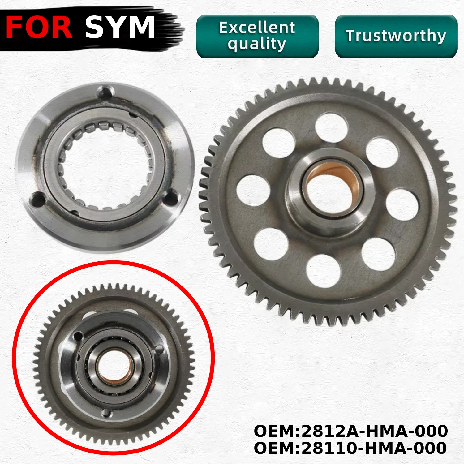 Starter Motor One Way Clutch Parts For SYM Joymax 250i Z 300i ABS Citycom 300 EFI Quad Lander 250 300 300SL OEM:2812A-HMA-000
Starter Motor One Way Clutch Parts For SYM Joymax 250i Z 300i ABS Citycom 300 EFI Quad Lander 250 300 300SL OEM:2812A-HMA-000