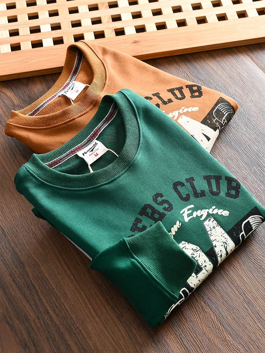 Retro round Neck Printed Sweatshirt Men's Casual Comfortable Cotton Polyester Blend Autumn New Style Street Fashion Sweatshirt
Retro round Neck Printed Sweatshirt Men's Casual Comfortable Cotton Polyester Blend Autumn New Style Street Fashion Sweatshirt