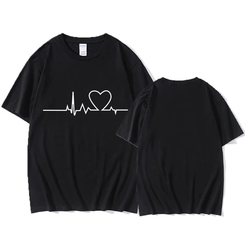 Heart Rate Printed Cotton T-shirts Men Women Summer Loose Basic Graphic Tees Unisex Casual Streetwear Chic Short Sleeves Tops
Heart Rate Printed Cotton T-shirts Men Women Summer Loose Basic Graphic Tees Unisex Casual Streetwear Chic Short Sleeves Tops