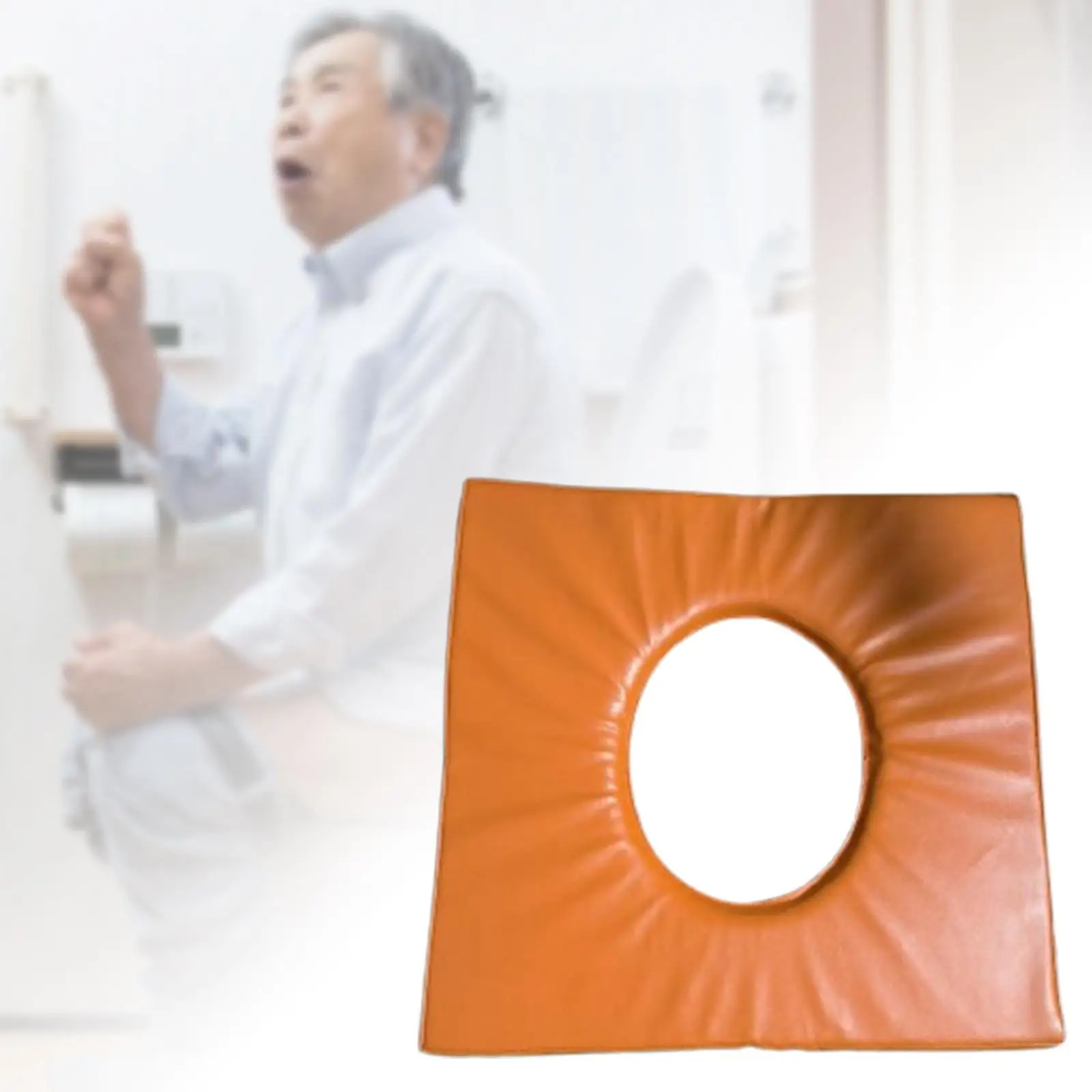 Commode Seat Cushion Portable PVC Sponge Waterproof Reusable Thicke 15.75x15.35inch Soft Seat Pad Cover for Bedridden Seniors
Commode Seat Cushion Portable PVC Sponge Waterproof Reusable Thicke 15.75x15.35inch Soft Seat Pad Cover for Bedridden Seniors