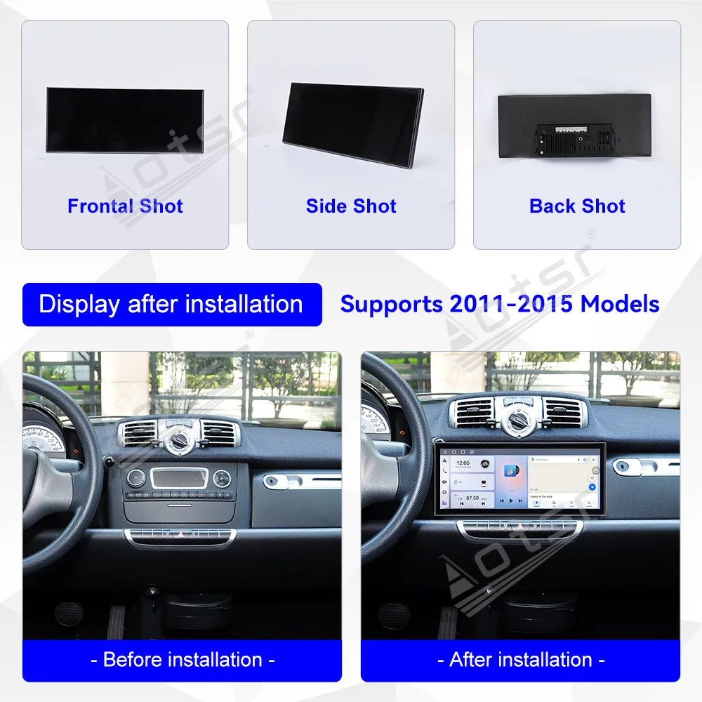 For Mercedes Benz Smart 2011-2015 15.8 Inch Car GPS Multimedia Radio Player Touch screen Wireless CarPlay Android Auto Bluetooth
For Mercedes Benz Smart 2011-2015 15.8 Inch Car GPS Multimedia Radio Player Touch screen Wireless CarPlay Android Auto Bluetooth