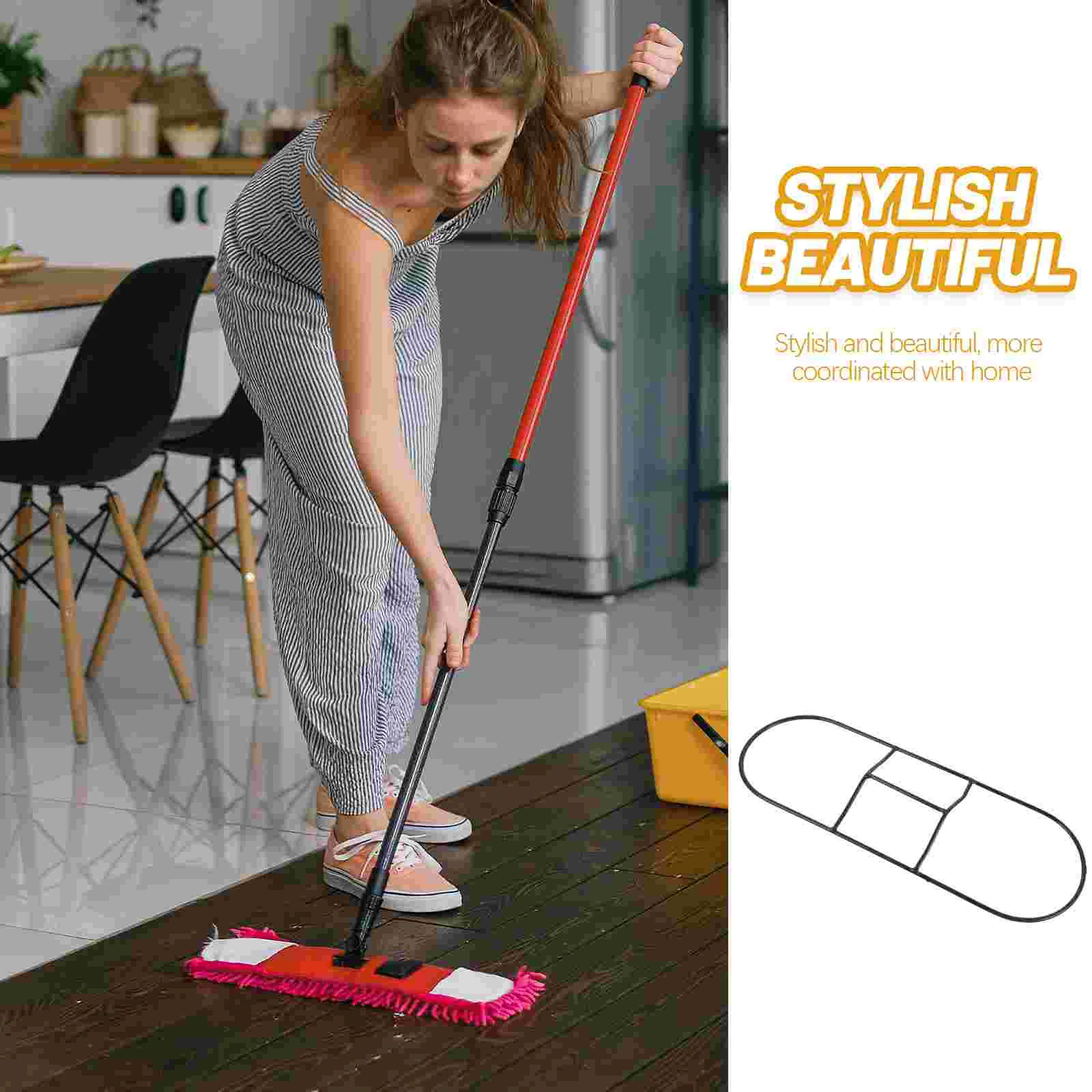 Dust Push Rack Flat Floor Mop Inner Support Accessories Iron Frame Cloth Head (black 40*40) Handle Commercial Shelf
Dust Push Rack Flat Floor Mop Inner Support Accessories Iron Frame Cloth Head (black 40*40) Handle Commercial Shelf