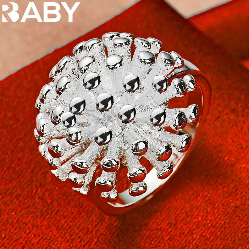 URBABY 925 Sterling Silver Round Coral Ring For Women Fashion Jewelry Party Charm Engagement Wedding Accessories
URBABY 925 Sterling Silver Round Coral Ring For Women Fashion Jewelry Party Charm Engagement Wedding Accessories
