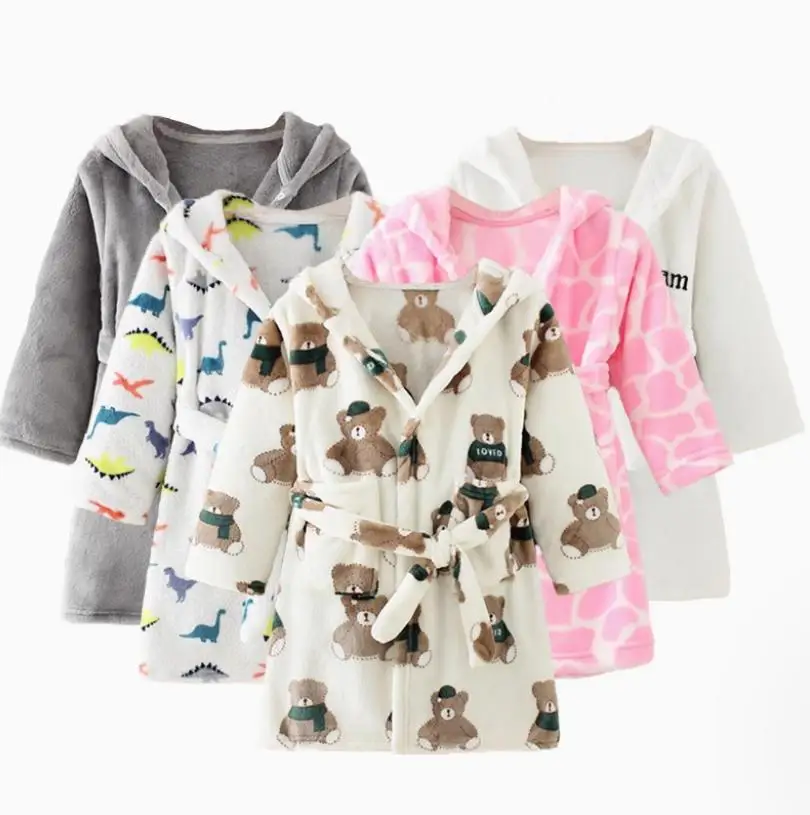 High quality boys' and girls' flannel bathrobes, pajamas, robes, and towels set for all seasons
High quality boys' and girls' flannel bathrobes, pajamas, robes, and towels set for all seasons