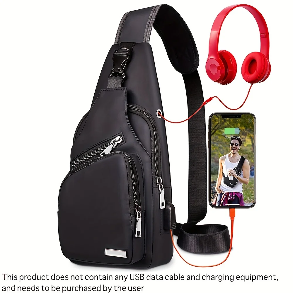 Large Capacity Men's Chest Bag, Oxford Cloth Shoulder Bag Business Fahion Male Crossbody Bag Men Trendy Outdoor Travel Phone Bag
Large Capacity Men's Chest Bag, Oxford Cloth Shoulder Bag Business Fahion Male Crossbody Bag Men Trendy Outdoor Travel Phone Bag