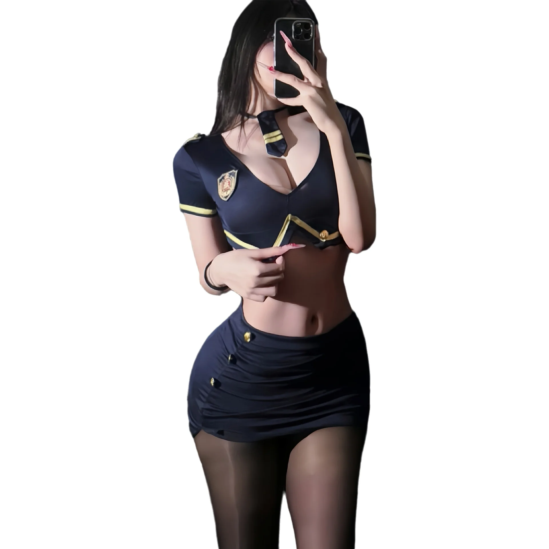 Sensual And Sexy Pure Desire Policewoman Short Skirt Outfit Flight Attendant Uniform Sexy Sets Pure Desire Charming Playful 7MTW
Sensual And Sexy Pure Desire Policewoman Short Skirt Outfit Flight Attendant Uniform Sexy Sets Pure Desire Charming Playful 7MTW