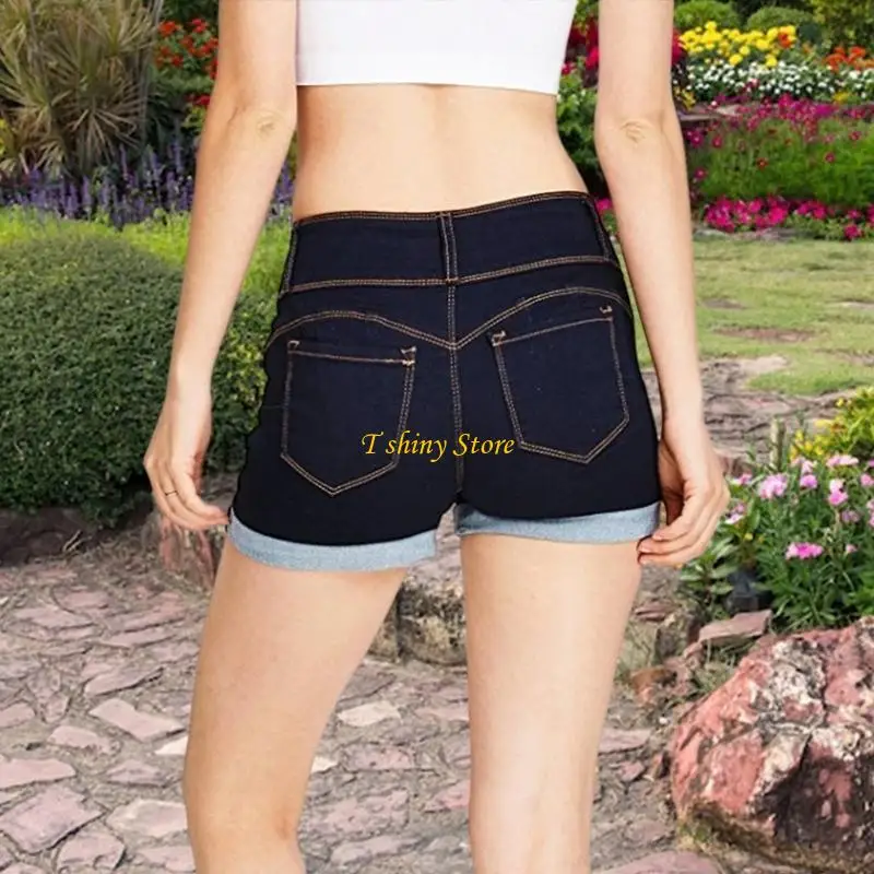 N58F Summer Stretch Jean Shorts Women Skinny Fit Low Waist Casual Short Trousers
N58F Summer Stretch Jean Shorts Women Skinny Fit Low Waist Casual Short Trousers