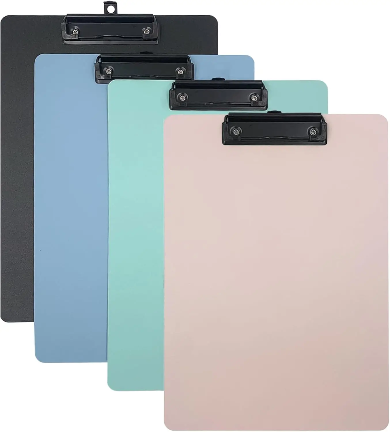 8.5x11 Plastic Clipboards 4-Pack with Hanging Hook, Slim Durable Assorted Colors for Nurses Teachers Students Office Classroom
8.5x11 Plastic Clipboards 4-Pack with Hanging Hook, Slim Durable Assorted Colors for Nurses Teachers Students Office Classroom