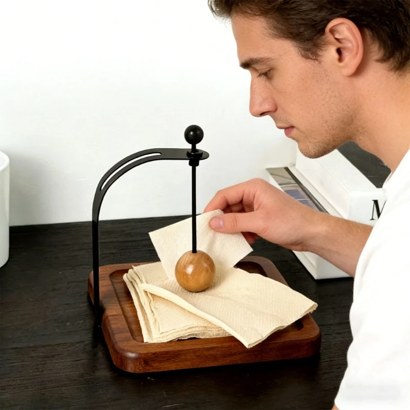 Wooden Tissue Holder With Weighted Center Bar Heavy Type Wooden Napkin Holder for Kitchen Or Bathroom 37JD
Wooden Tissue Holder With Weighted Center Bar Heavy Type Wooden Napkin Holder for Kitchen Or Bathroom 37JD