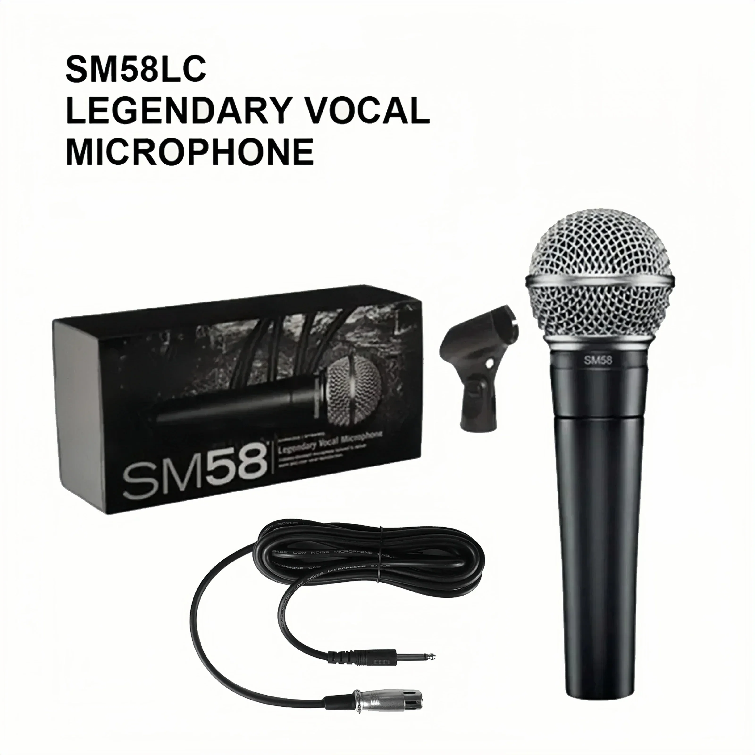 Metal SM58 cardioid Dynamic Microphone For Stage Singing Professional Wired Microphone for Shure Karaoke BBOX Recording Vocal
Metal SM58 cardioid Dynamic Microphone For Stage Singing Professional Wired Microphone for Shure Karaoke BBOX Recording Vocal