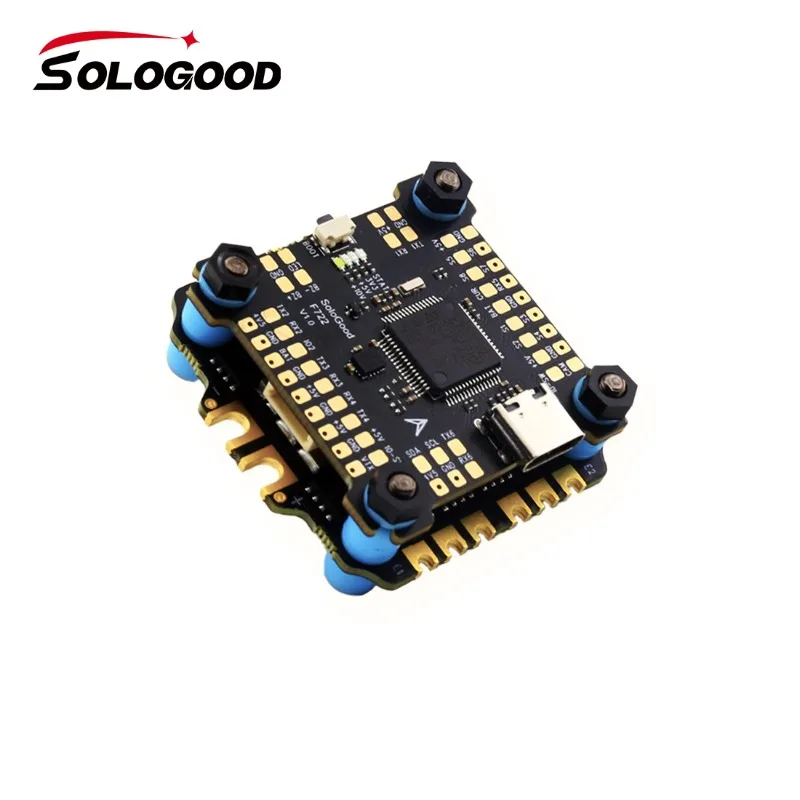 Контроллер полета SOLOGOOD F722 80A BLHeli_32 ESC 8S, совместимый с Blackbox 30,5x30,5 мм 4в1 для FPV-дронов дальнего действия
Контроллер полета SOLOGOOD F722 80A BLHeli_32 ESC 8S, совместимый с Blackbox 30,5x30,5 мм 4в1 для FPV-дронов дальнего действия