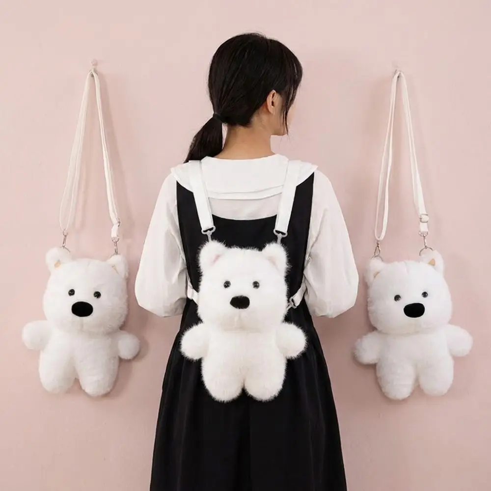 Cartoon White Dog Backpack Soft Fluffy West Highland Puppy Shoulder Bag Fabric Lightweight Crossbody Bag Women's Accessories
Cartoon White Dog Backpack Soft Fluffy West Highland Puppy Shoulder Bag Fabric Lightweight Crossbody Bag Women's Accessories