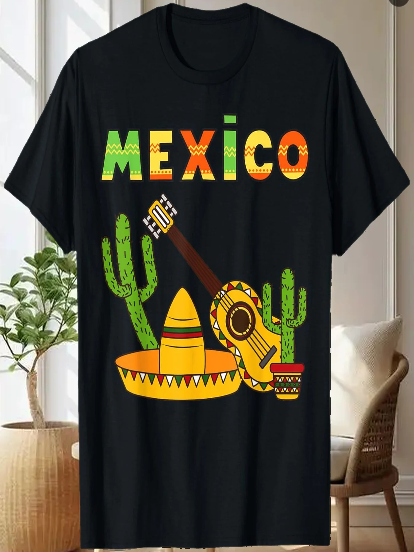 Viva Mexico Boy Girl Maracas Guitar Mexican Independence Art T-Shirt -Same paragraph for men and women
Viva Mexico Boy Girl Maracas Guitar Mexican Independence Art T-Shirt -Same paragraph for men and women