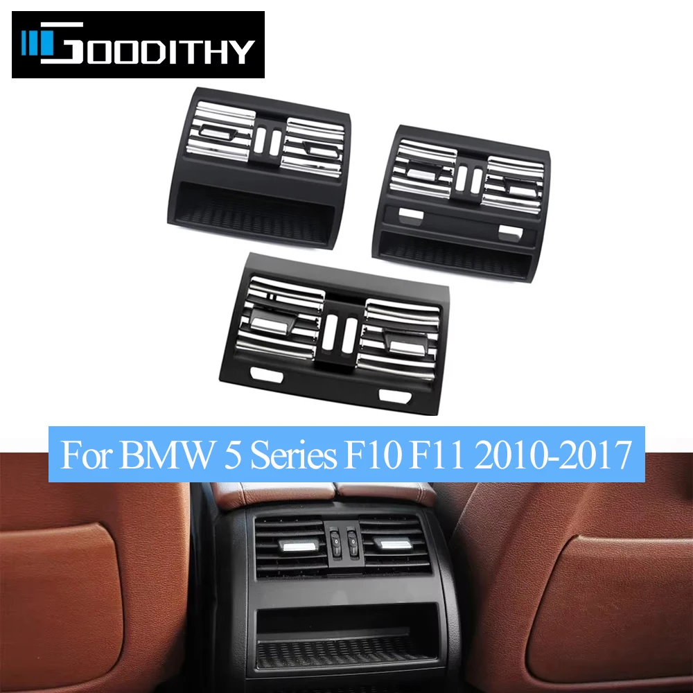 Chromed Plastic Car interior Rear Seat Console Grill AC Vent Frame Trim For BMW 5 Series F10 520 521 523 525
Chromed Plastic Car interior Rear Seat Console Grill AC Vent Frame Trim For BMW 5 Series F10 520 521 523 525