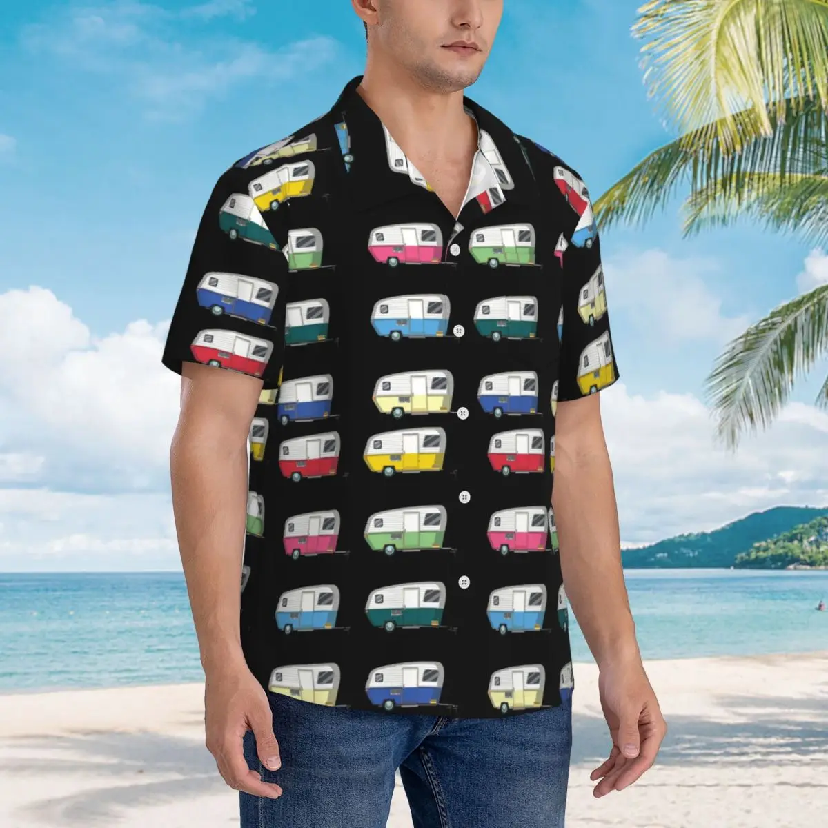 Colourful Vintage Eriba Puck Caravan Daisy Hawaiian Shirts Funny Men Short Sleeve Shirt for Summer Beach Men's Lapel Tops
Colourful Vintage Eriba Puck Caravan Daisy Hawaiian Shirts Funny Men Short Sleeve Shirt for Summer Beach Men's Lapel Tops