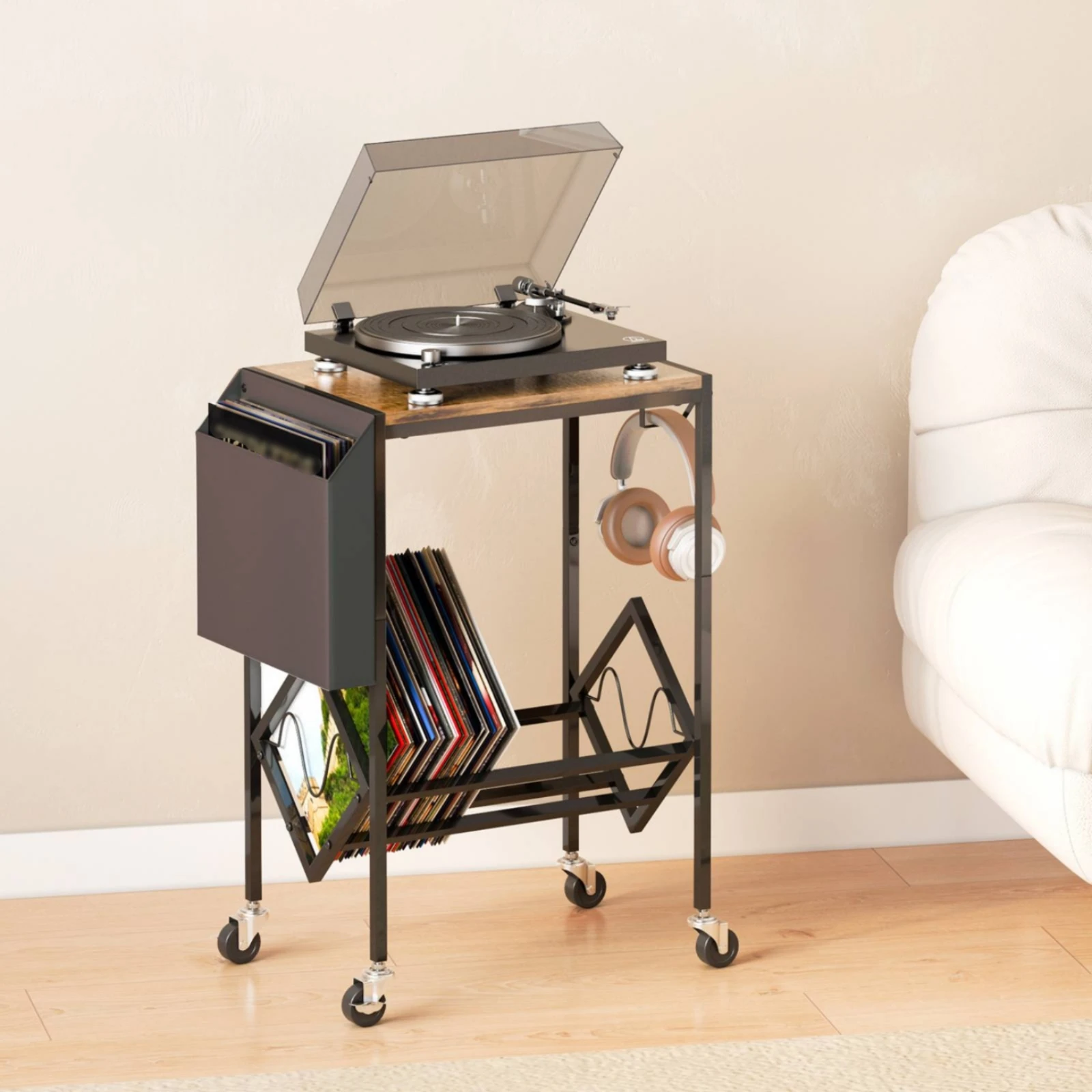 CD Holder Stand Retro Design Vinyl Storage Shelf Vinyl Album Shelf Metal Frame Music Storage Table Space Saving for Living Room
CD Holder Stand Retro Design Vinyl Storage Shelf Vinyl Album Shelf Metal Frame Music Storage Table Space Saving for Living Room