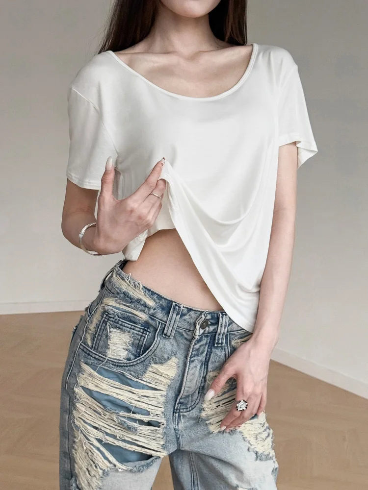 Повседневная свободная женская футболка Inbeowroom с коротким рукавом, легкий дышащий топ с U-образным вырезом, удобная летняя одежда для отдыха
Повседневная свободная женская футболка Inbeowroom с коротким рукавом, легкий дышащий топ с U-образным вырезом, удобная летняя одежда для отдыха