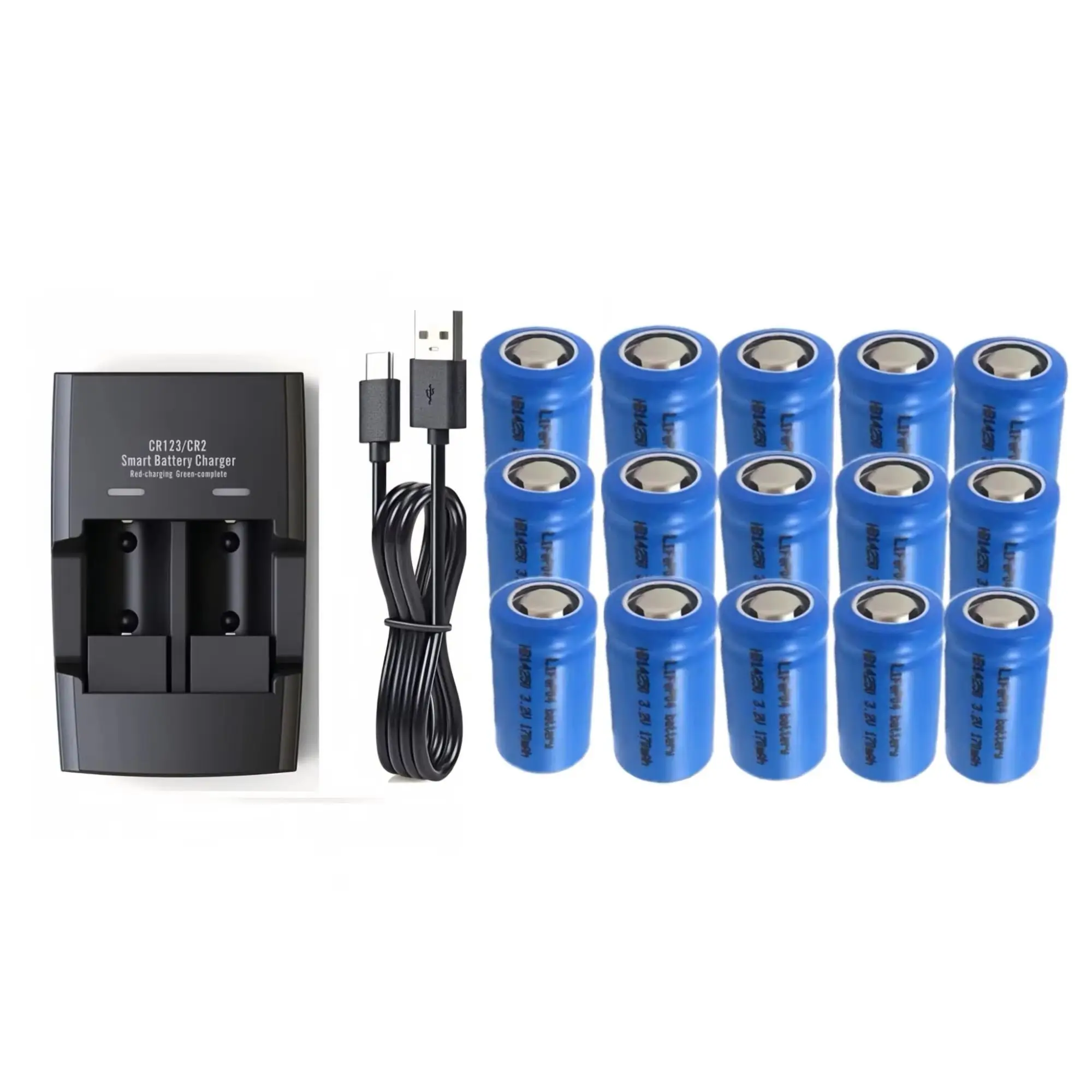 15PCS 14250 LiFePO4 battery 3.2V 170mAh Charger for Smoke alarm Infrared laser sight Flashlight IC card terminals Electric toys
15PCS 14250 LiFePO4 battery 3.2V 170mAh Charger for Smoke alarm Infrared laser sight Flashlight IC card terminals Electric toys
