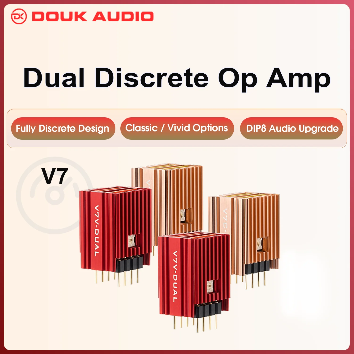 Burson Audio V7 Classic Vivid HIFI DIP-8 Dual Operational Amplifier Audio Op Amp for DAC Preamp Amplifier 2PCS
Burson Audio V7 Classic Vivid HIFI DIP-8 Dual Operational Amplifier Audio Op Amp for DAC Preamp Amplifier 2PCS