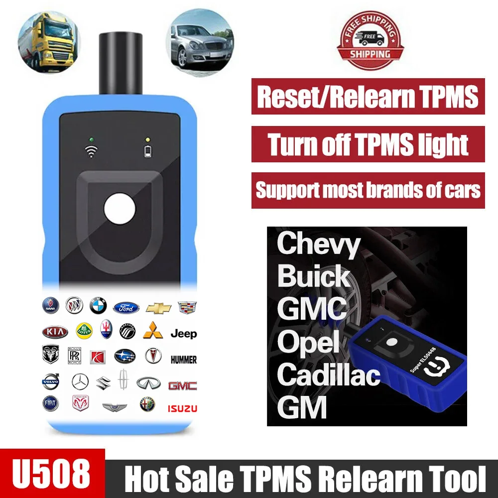 Universal Car TPMS Reset Tool U508 Tire Pressure Monitoring Sensor System Release Tool for Ford Opel Dodge Jeep GMC Chevrolet
Universal Car TPMS Reset Tool U508 Tire Pressure Monitoring Sensor System Release Tool for Ford Opel Dodge Jeep GMC Chevrolet