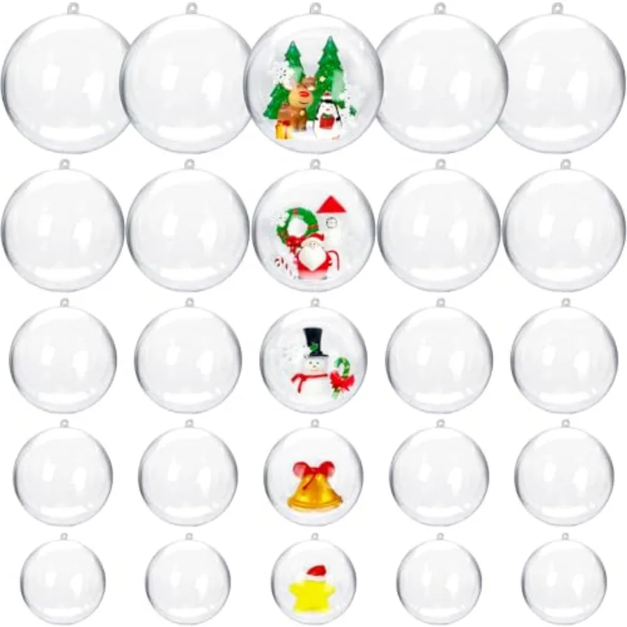 PCS Clear Plastic Fillable Ornaments, Transparent DIY Craft Ball, Clear DIY Christmas Ornament 5 Different Sizes for Wedding, P
PCS Clear Plastic Fillable Ornaments, Transparent DIY Craft Ball, Clear DIY Christmas Ornament 5 Different Sizes for Wedding, P