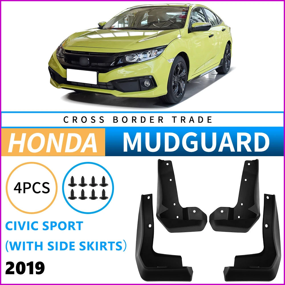 Mudflaps Mudguards for Honda Civic Sports Version with Side Skirts 2019 Mudguards Tire Fenders Mud Flaps Wheel Accessories
Mudflaps Mudguards for Honda Civic Sports Version with Side Skirts 2019 Mudguards Tire Fenders Mud Flaps Wheel Accessories