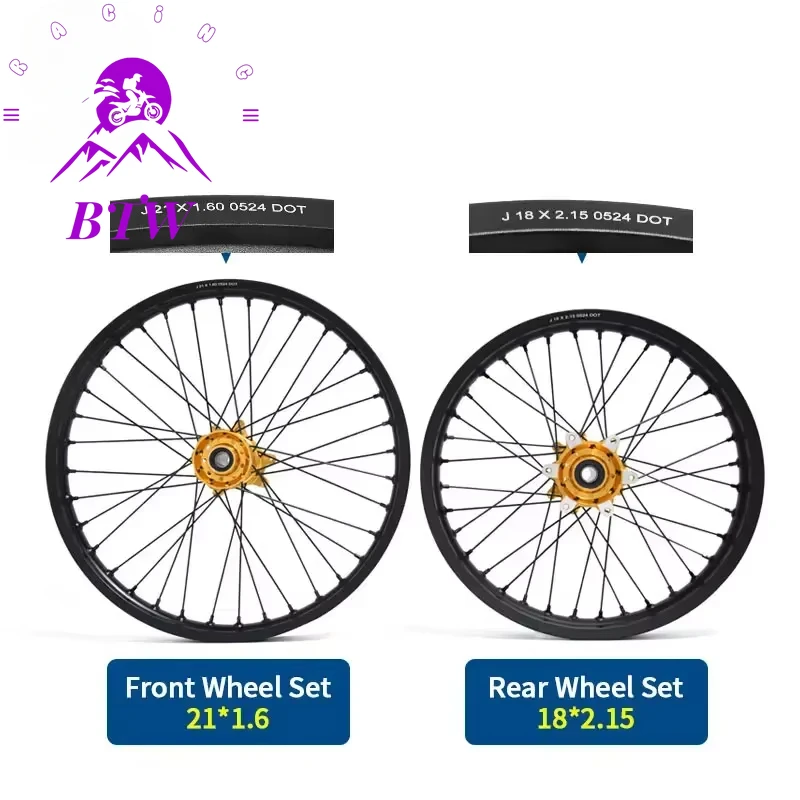 For Ultra Bee Front Wheel Set:21*1.6 Rear Wheel Set:18*2.15Off-road Dirtbike Bicycle Motorcycle Accessories
For Ultra Bee Front Wheel Set:21*1.6 Rear Wheel Set:18*2.15Off-road Dirtbike Bicycle Motorcycle Accessories