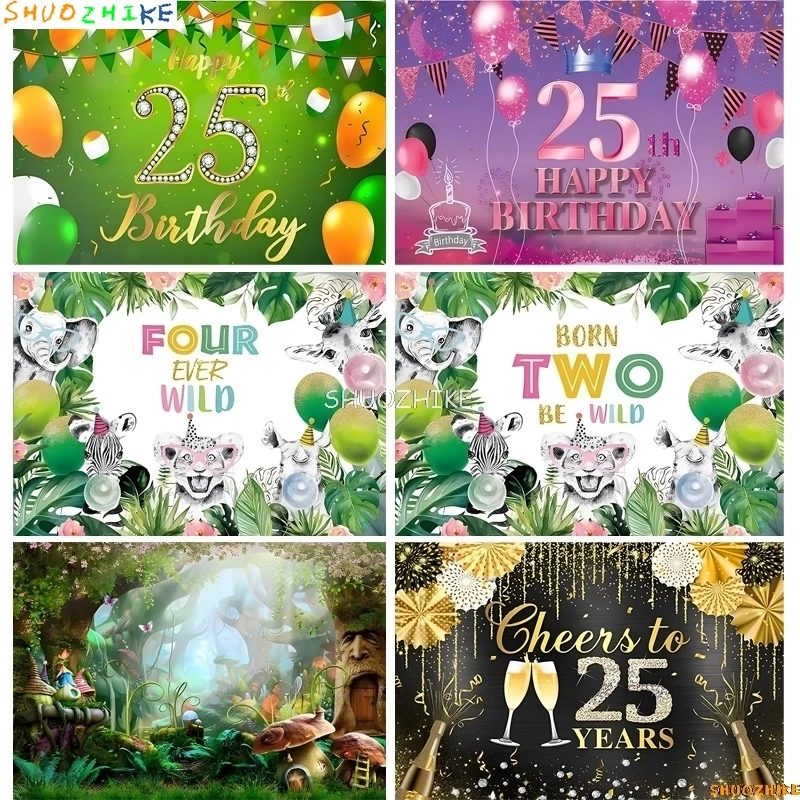 Happy 25th Birthday Party Decoration Digital Photography Backdrops Kids Childen Colorful Balloons Photo Studio Background AY-06
Happy 25th Birthday Party Decoration Digital Photography Backdrops Kids Childen Colorful Balloons Photo Studio Background AY-06