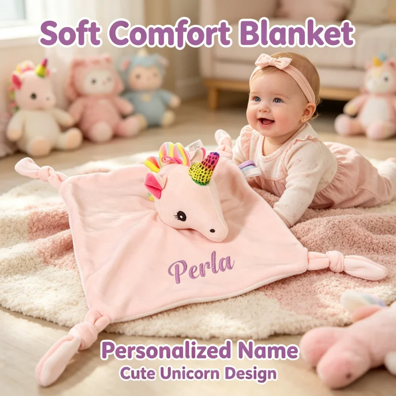 Personalised Baby Animal Comforter with Custom Embroidered Name Unique Newborn Security Blanket Gift
Personalised Baby Animal Comforter with Custom Embroidered Name Unique Newborn Security Blanket Gift