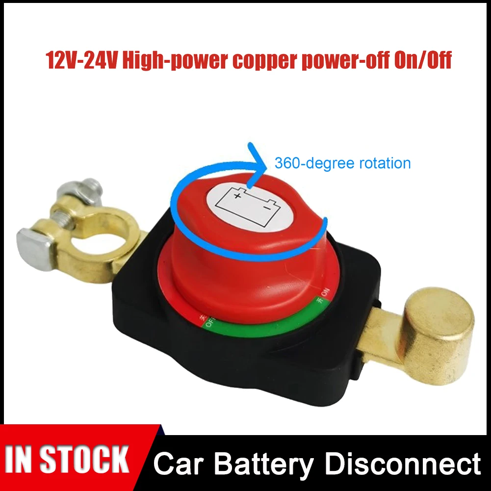 Car Battery Disconnect 24V/12V Heavy Duty Battery Shut off Anti-Leakage Isolator Replacement Parts Vehicle Accessories
Car Battery Disconnect 24V/12V Heavy Duty Battery Shut off Anti-Leakage Isolator Replacement Parts Vehicle Accessories