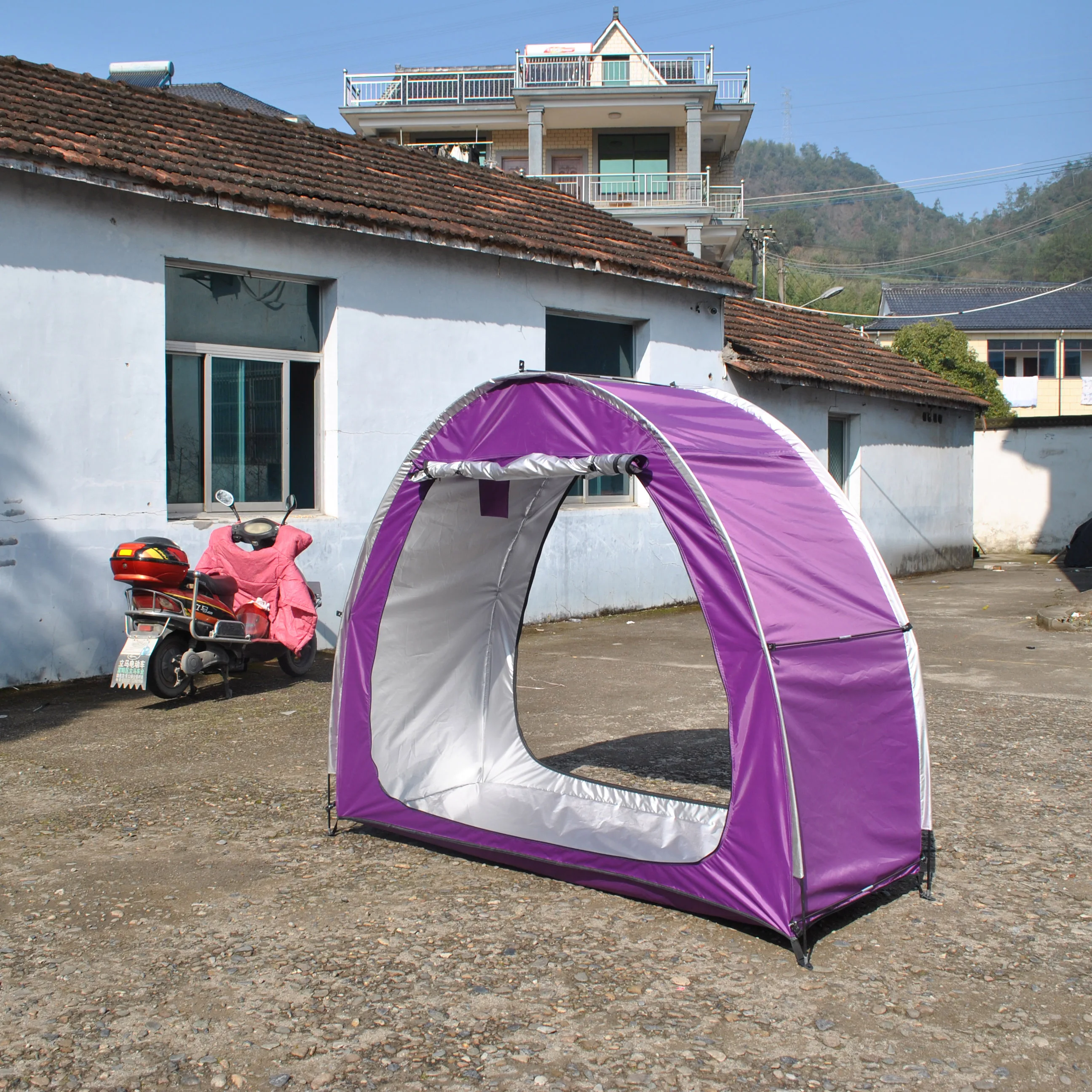 Classic Bike Tent with Double Door, Bike Storage Shed Tent, Bicycle Storage Shed with Double Doors, Garden Tools, CZX-670
Classic Bike Tent with Double Door, Bike Storage Shed Tent, Bicycle Storage Shed with Double Doors, Garden Tools, CZX-670
