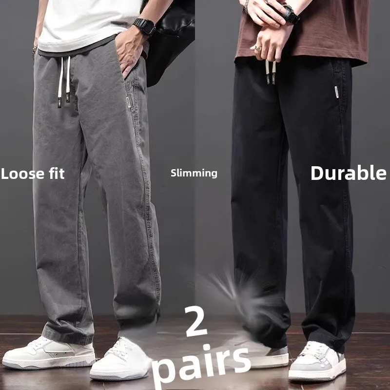 Fashionable Casual Men's Work Trousers Summer Loose Straight Leg Pants Wear Resistant Dirt Proof PVC Material Comfortable Fit
Fashionable Casual Men's Work Trousers Summer Loose Straight Leg Pants Wear Resistant Dirt Proof PVC Material Comfortable Fit