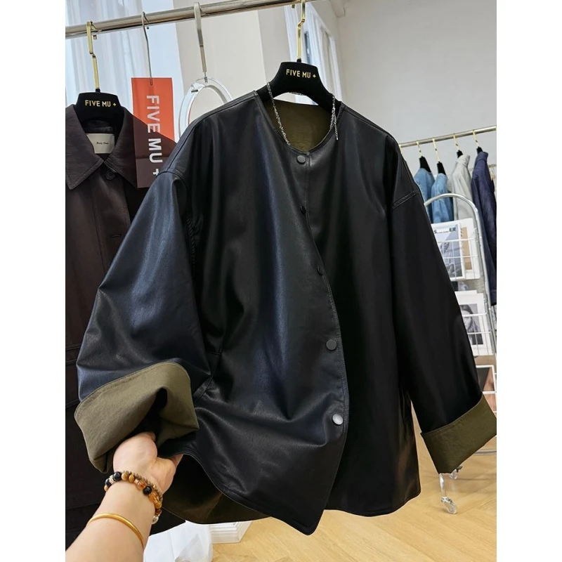 ex Oversized Double-Sided Wear Leather Jaet Casual Versatile Autumn Winter New Sle 300 Pou Matching All Clothing
ex Oversized Double-Sided Wear Leather Jaet Casual Versatile Autumn Winter New Sle 300 Pou Matching All Clothing