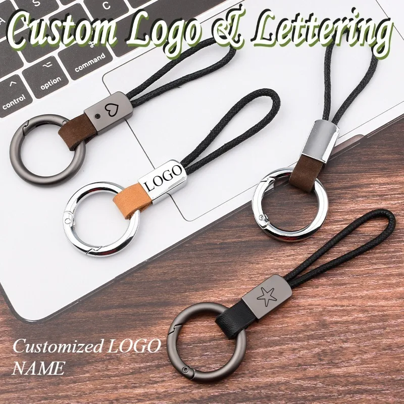 Customized Products Wax Rope Car Keychain Leather Keychain Backpack Pendant Simple Key chain Customized Gift Wholesale Keychains
Customized Products Wax Rope Car Keychain Leather Keychain Backpack Pendant Simple Key chain Customized Gift Wholesale Keychains