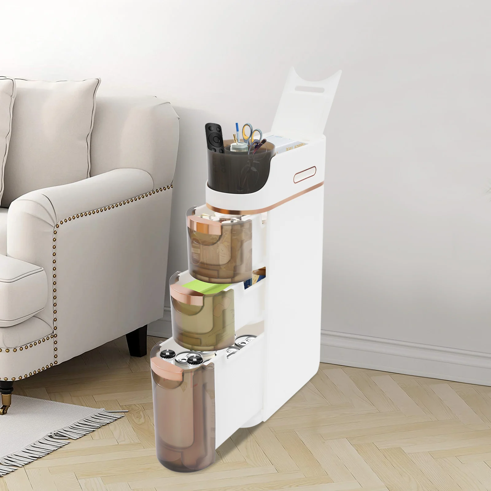 Modern 3-Tier Slim Storage Cabinet with Drawers, PP Plastic Organizer for Bathroom, Office | Space-Saving Design & 25kg Capacity
Modern 3-Tier Slim Storage Cabinet with Drawers, PP Plastic Organizer for Bathroom, Office | Space-Saving Design & 25kg Capacity