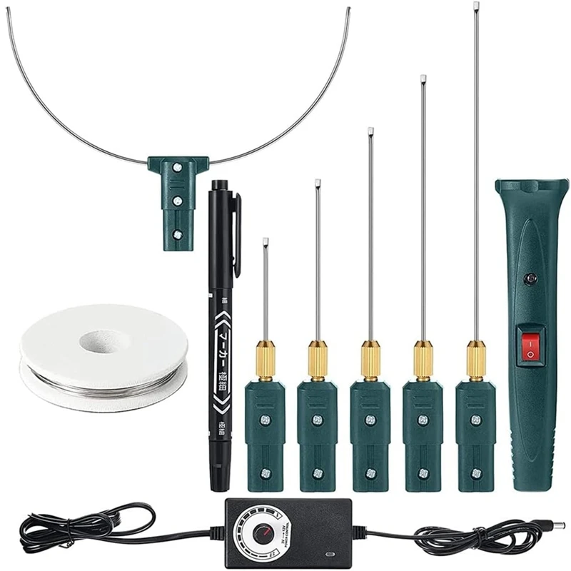 Hot Wire Foam Cutter Kit With Temperature Controller,100-240V/24W Electric Cutting For Art Craft EVA Foam Carving
Hot Wire Foam Cutter Kit With Temperature Controller,100-240V/24W Electric Cutting For Art Craft EVA Foam Carving